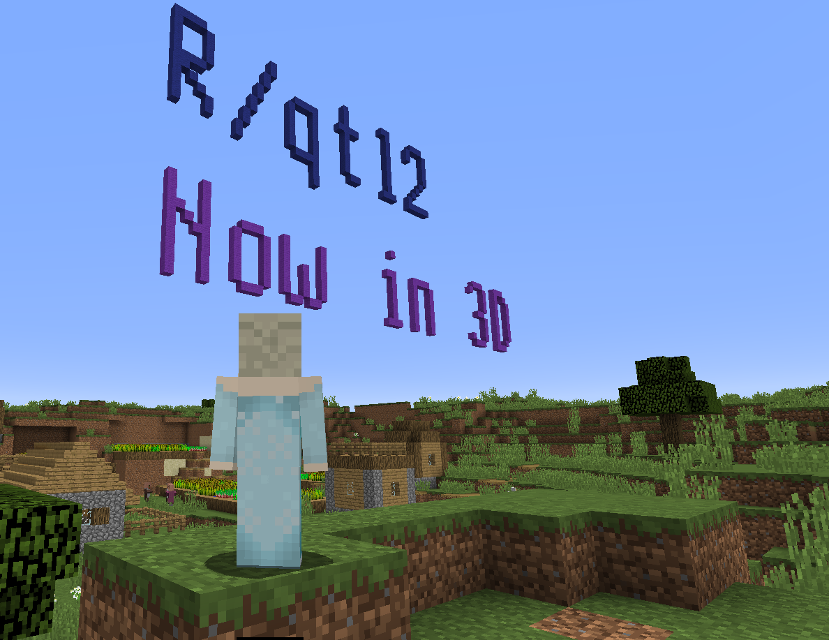 &ldquo;R/qtl now in 3d&rdquo;, rendered within Minecraft