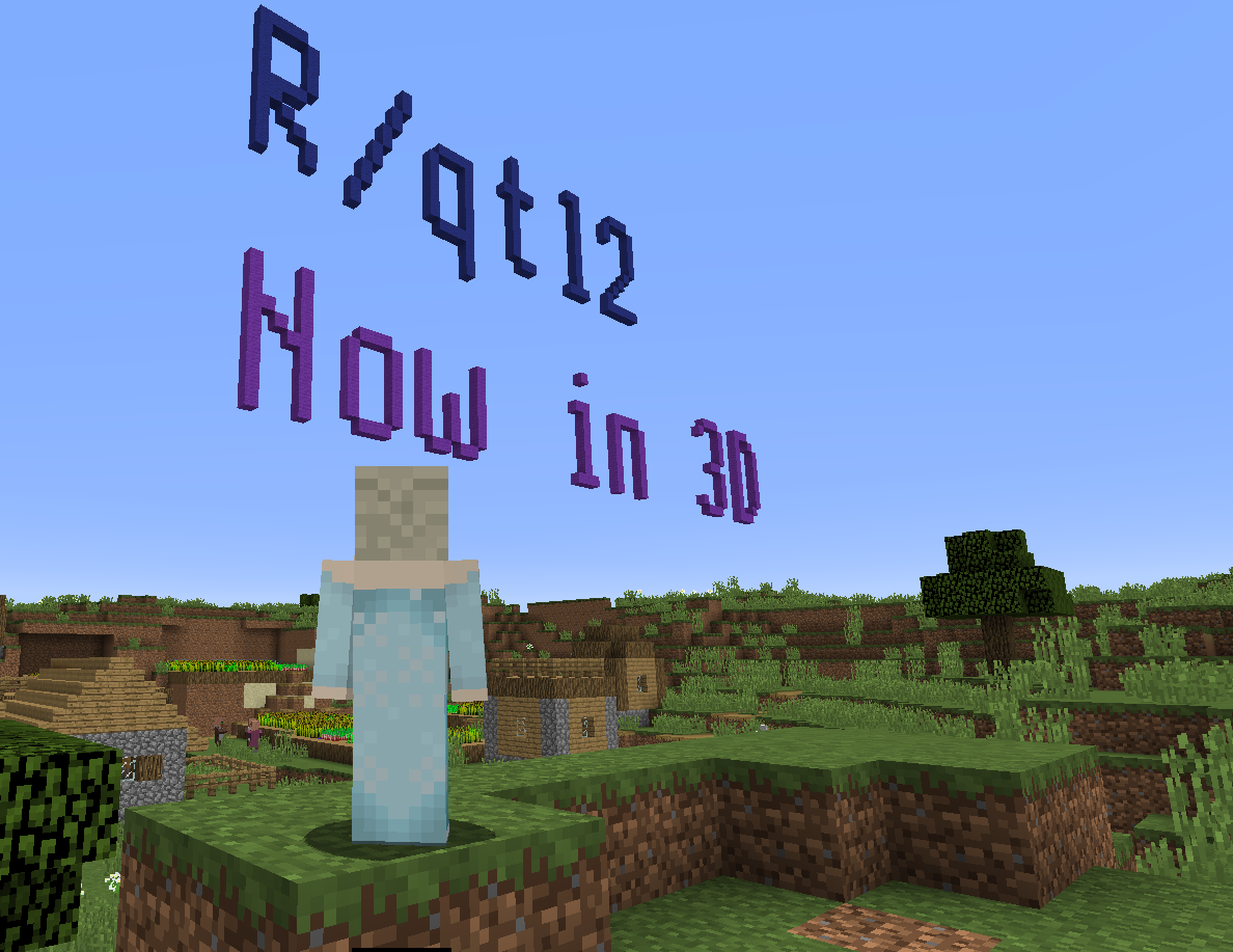 Minecraft 3D Font ··Preview·· Minecraft Blog